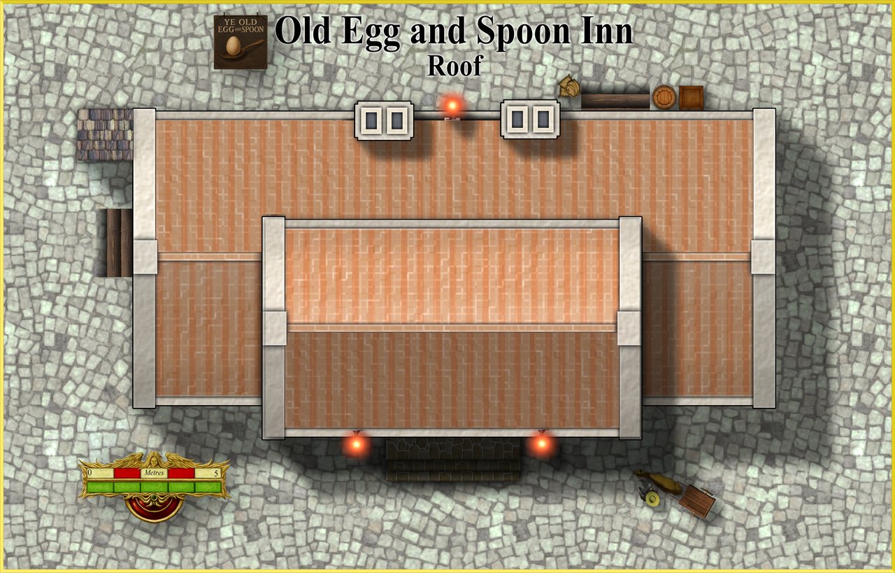 Nibirum Map: old egg and spoon inn - roof by Quenten Walker