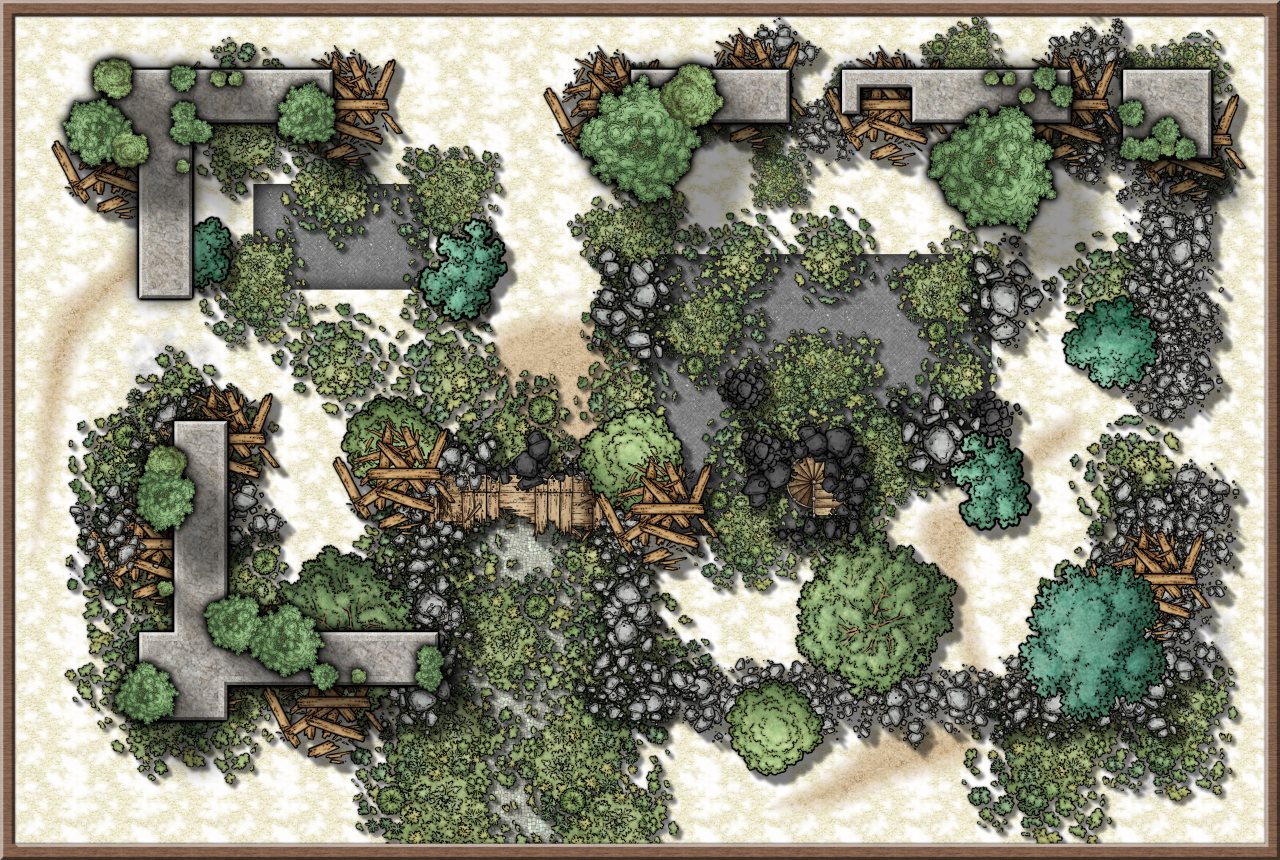 Nibirum Map: ruins of urksgard by John Paul Stoddard