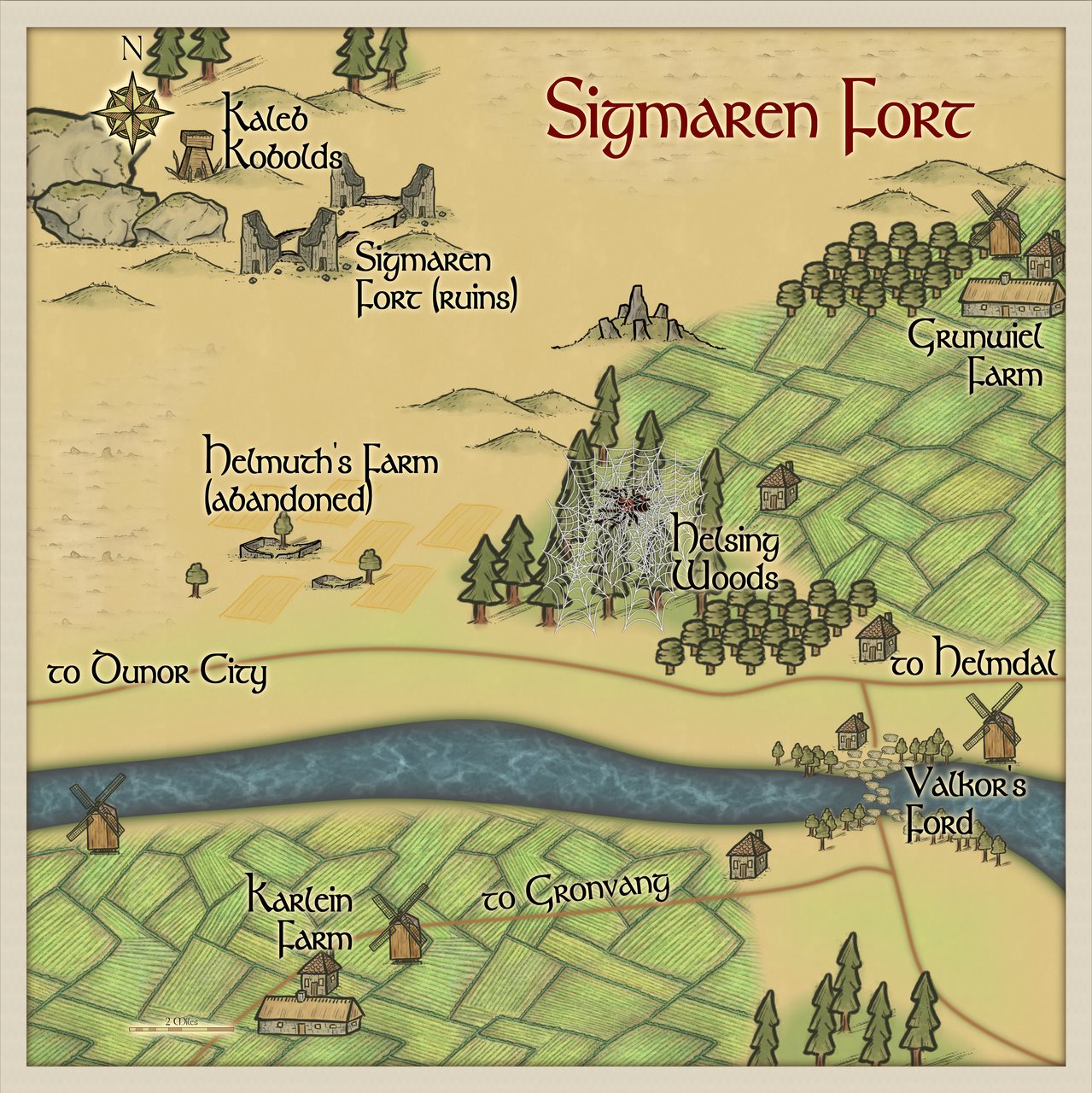 Nibirum Map: sigmaren fort region by Quenten Walker