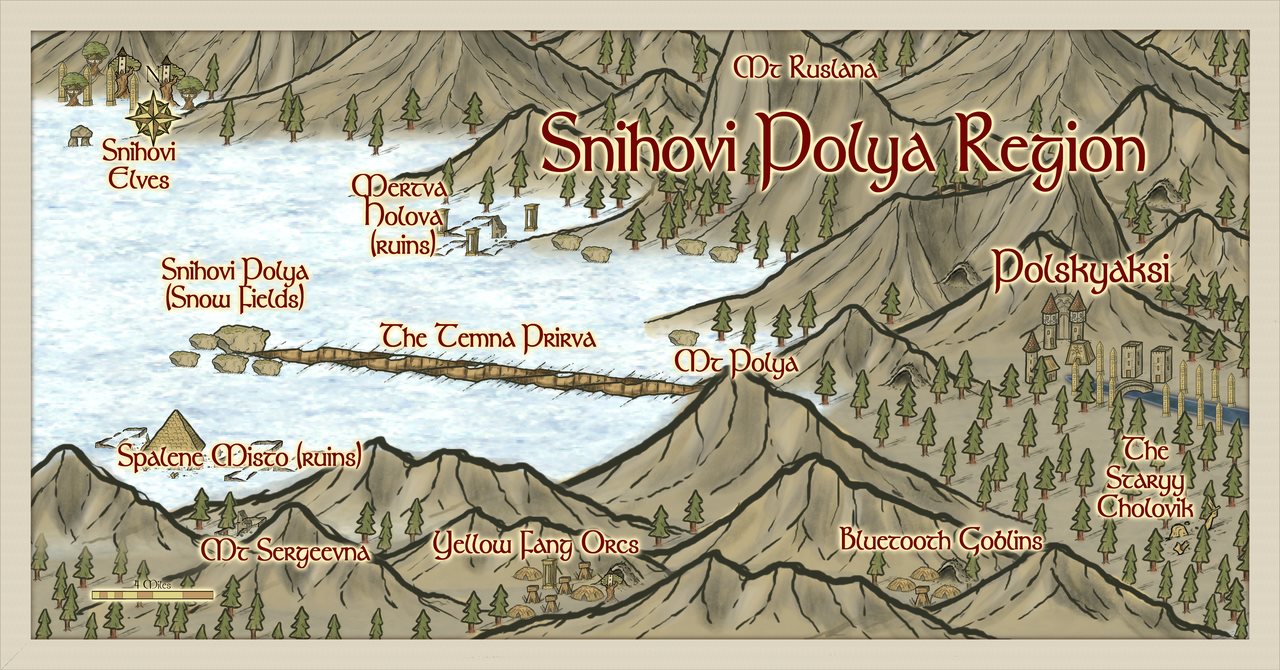 Nibirum Map: snihovi polya region by Quenten Walker