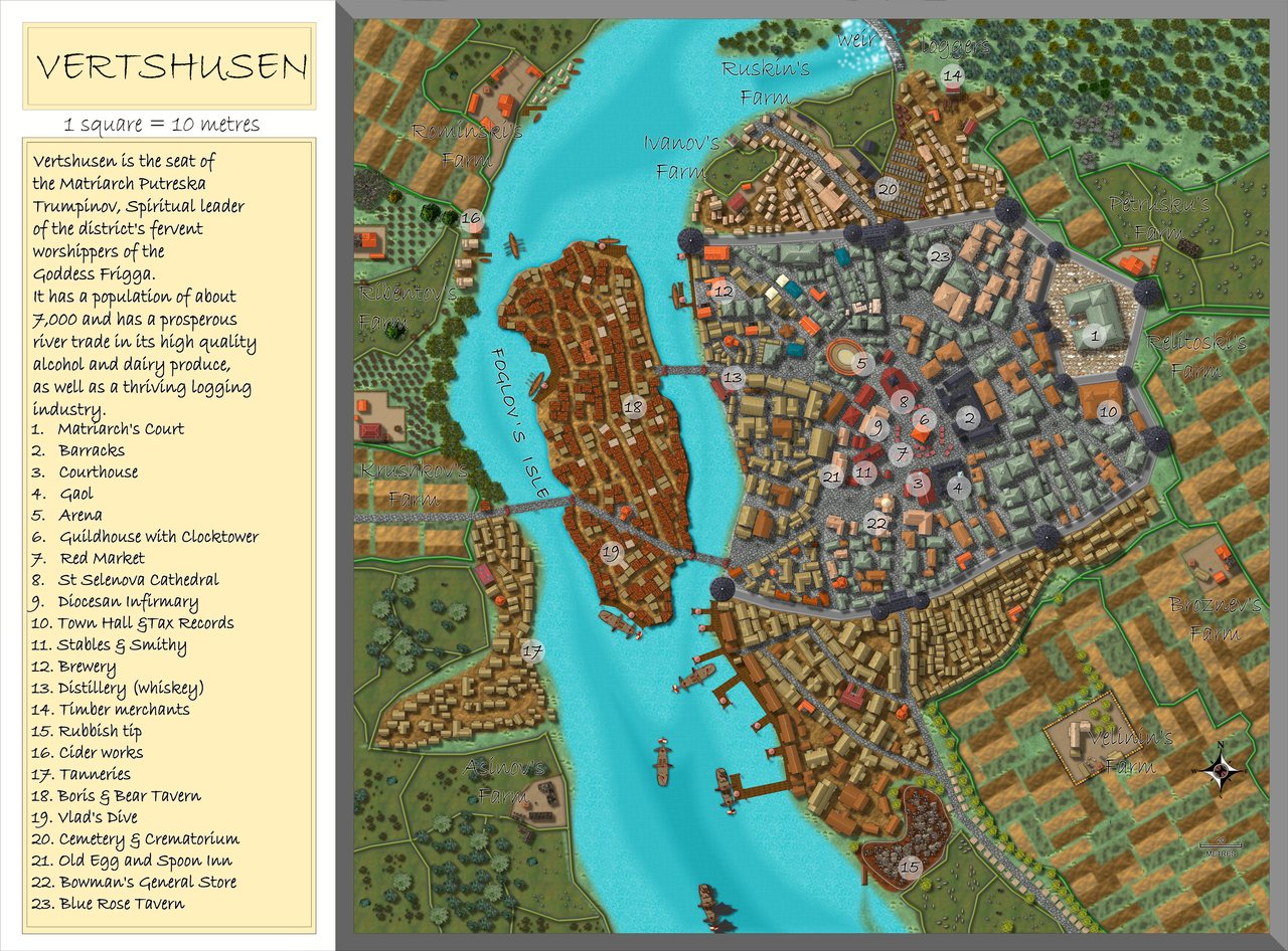 Nibirum Map: vertshusen city by Quenten Walker