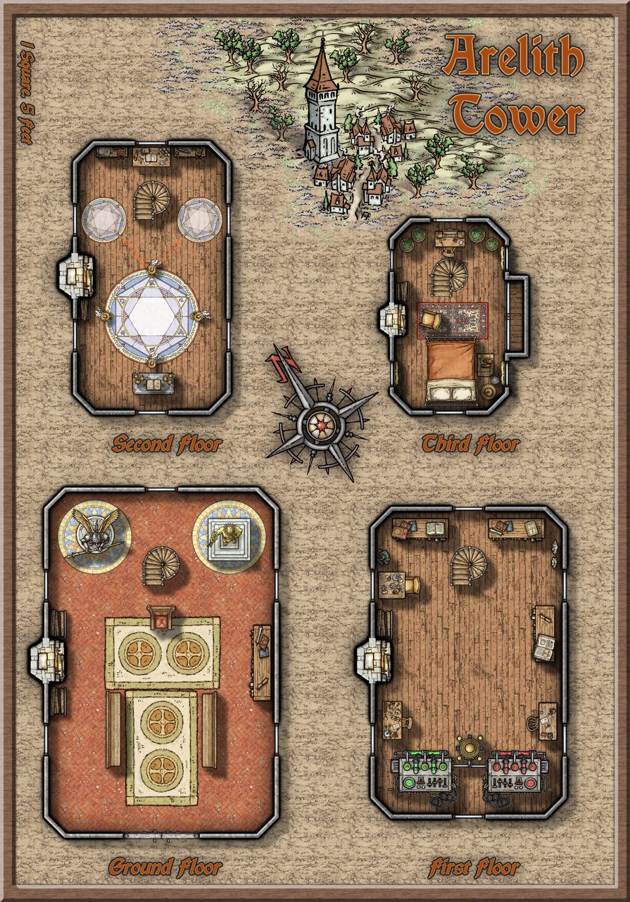 Nibirum Map: arelith tower by Ricko Hasche