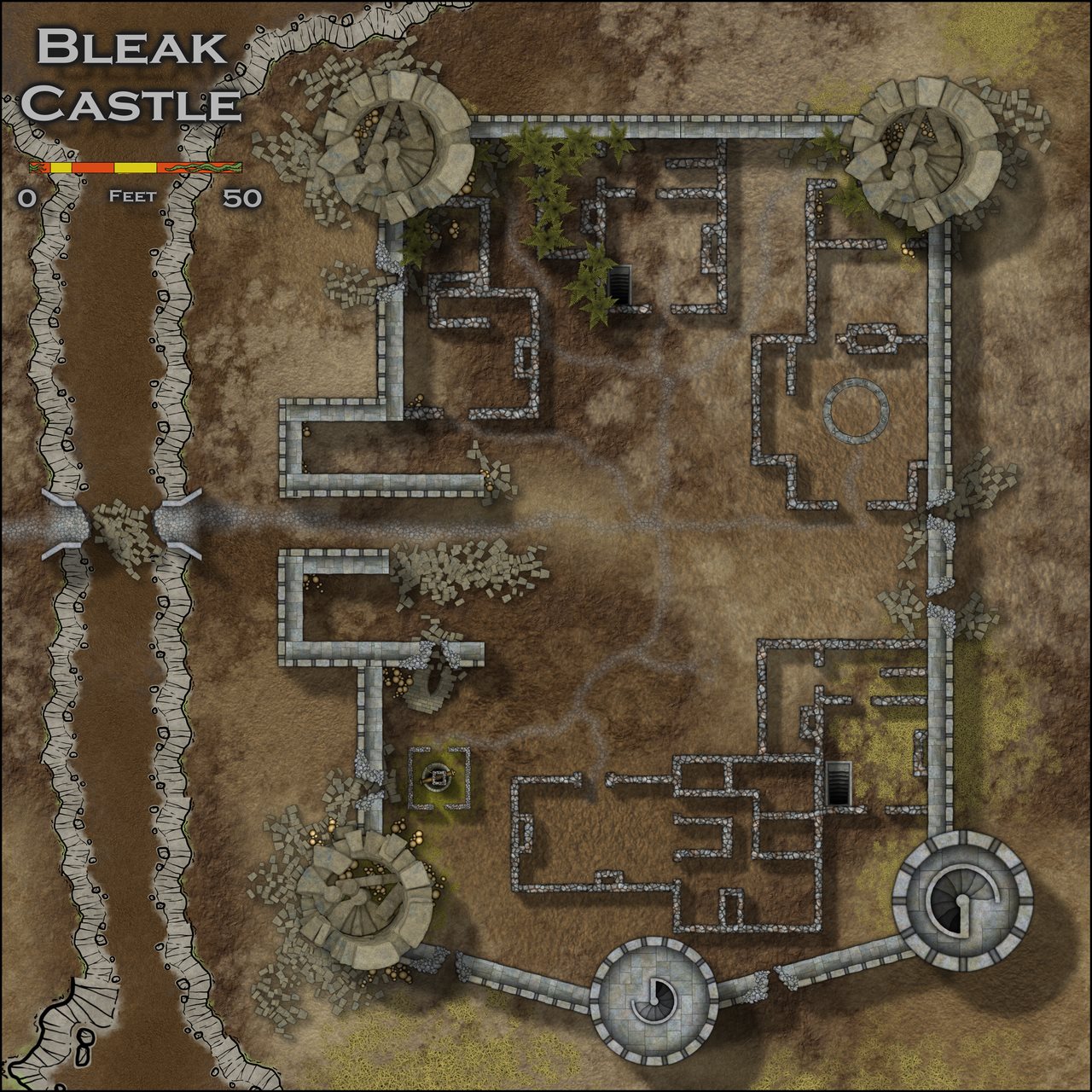 Nibirum Map: bleak castle by Ricko Hasche