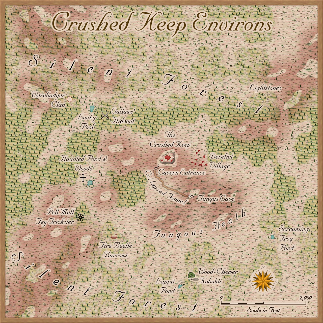 Nibirum Map: crushed keep environs by Wyvern