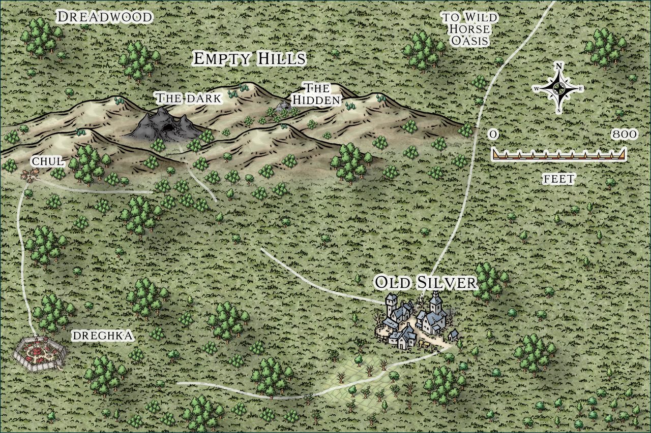 Nibirum Map: empty hills by JimP