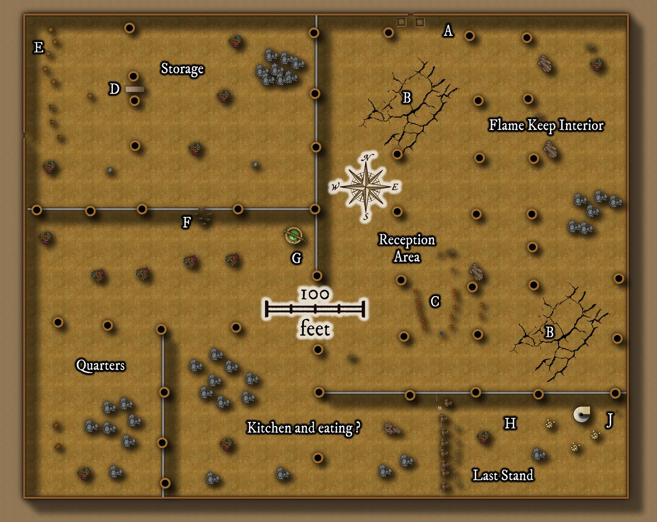 Nibirum Map: flame keep interior by JimP