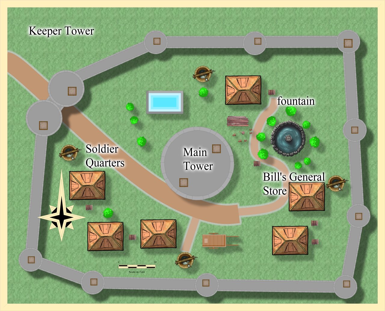 Nibirum Map: keeper tower bailey by JimP