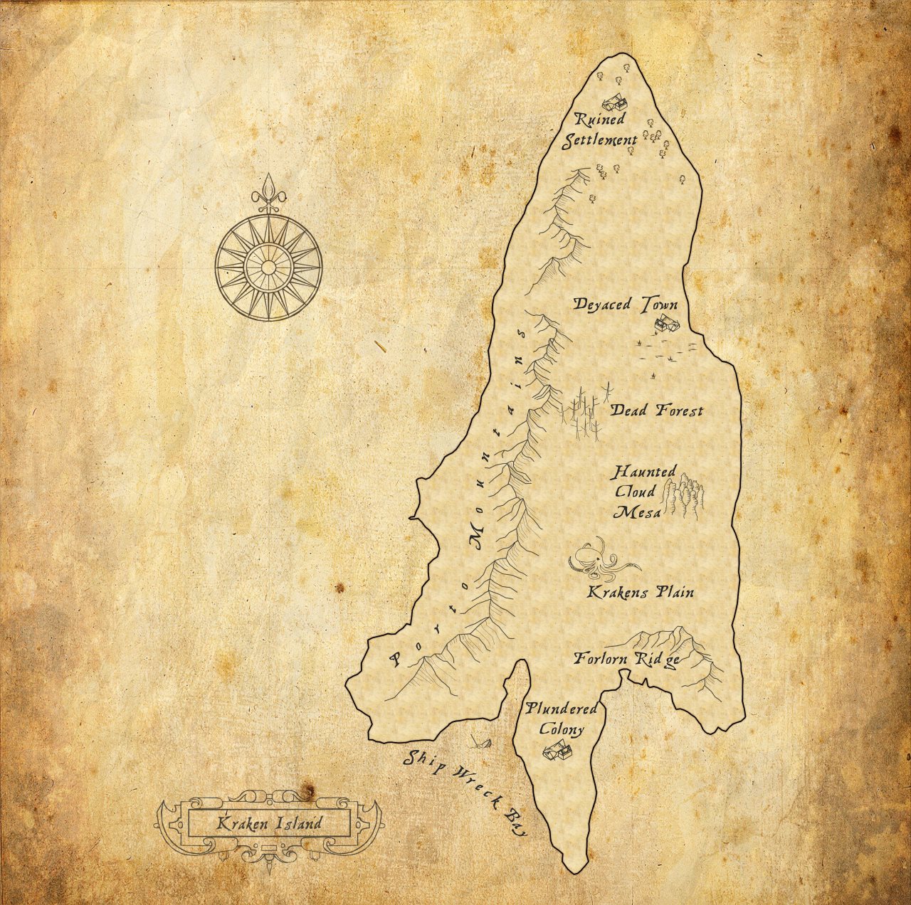 Nibirum Map: kraken island by HadrianVI