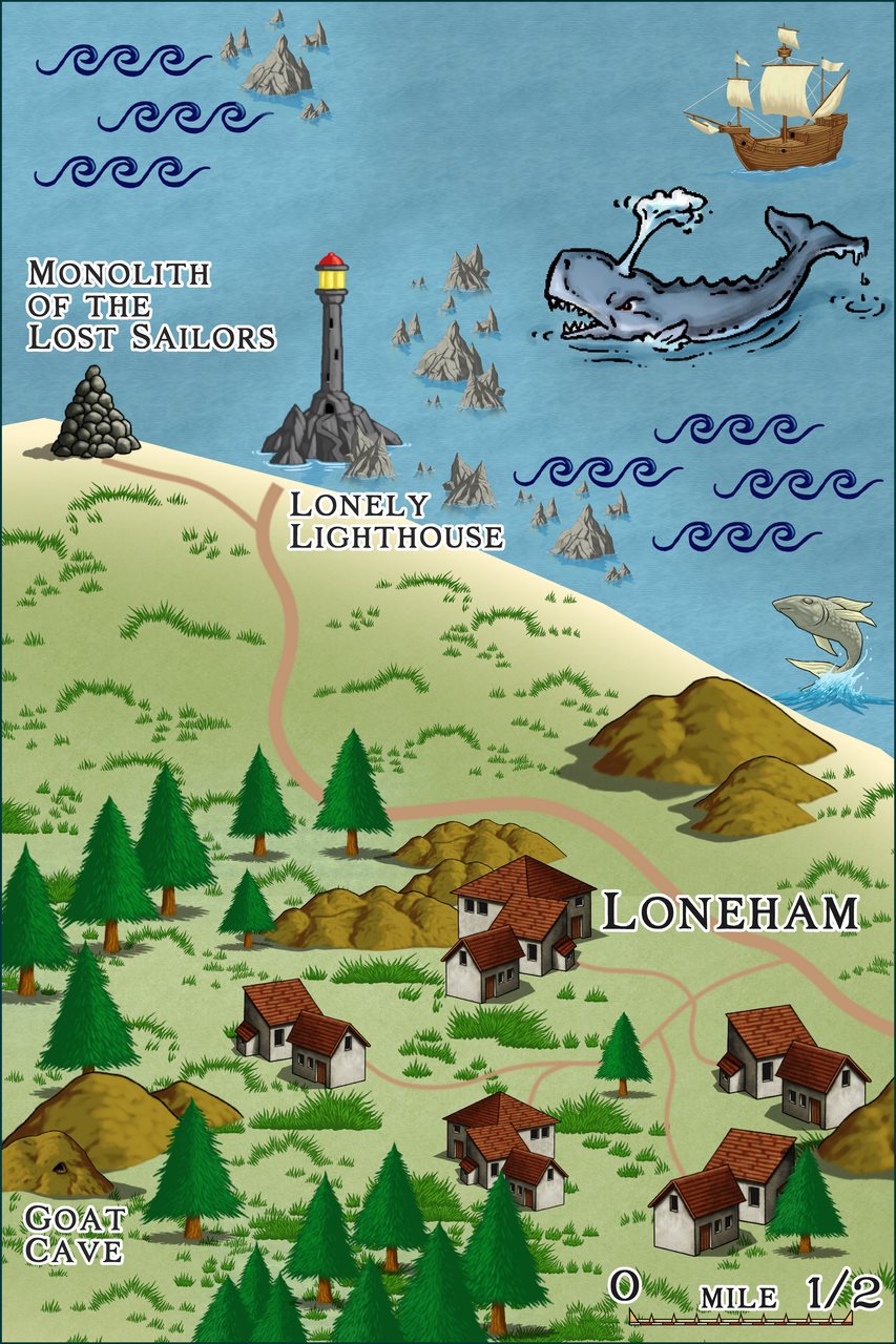 Nibirum Map: lonely hamlet by Ricko Hasche