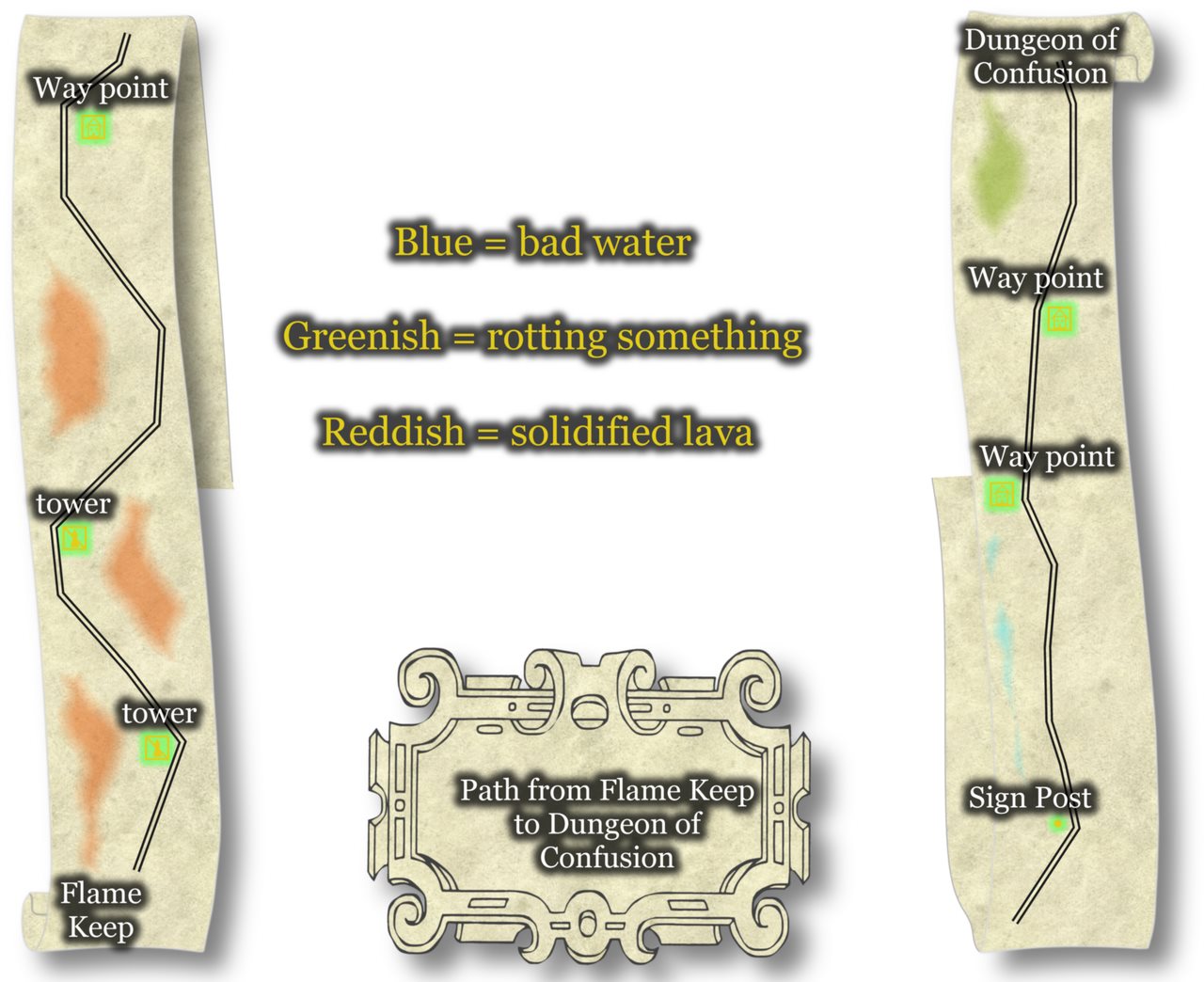 Nibirum Map: path - flame keep to confusion by JimP