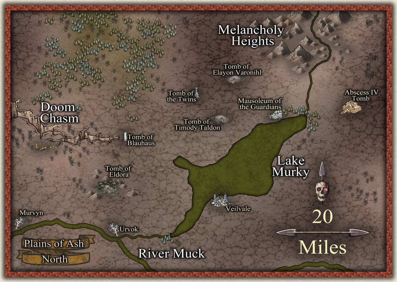 Nibirum Map: plains of ash north by Ricko Hasche