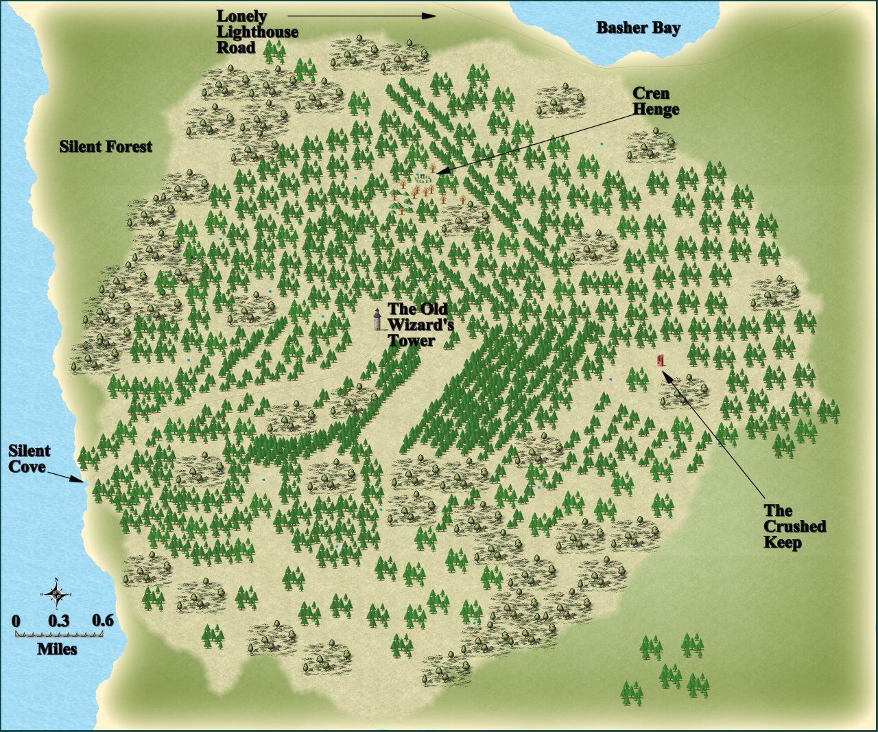 Nibirum Map: silent forest by JimP