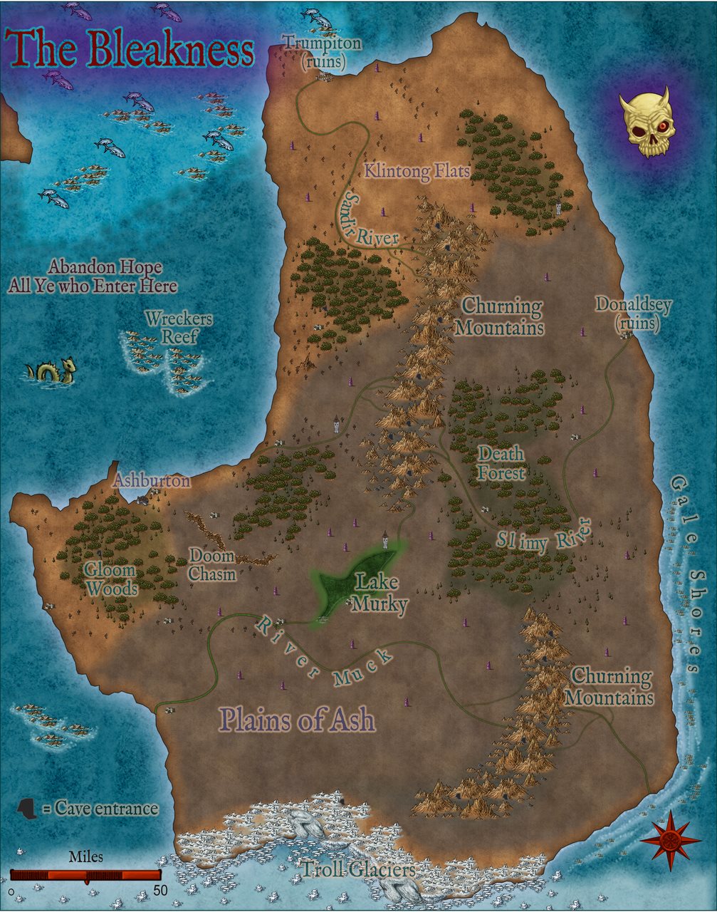 Nibirum Map: the bleakness by Quenten Walker