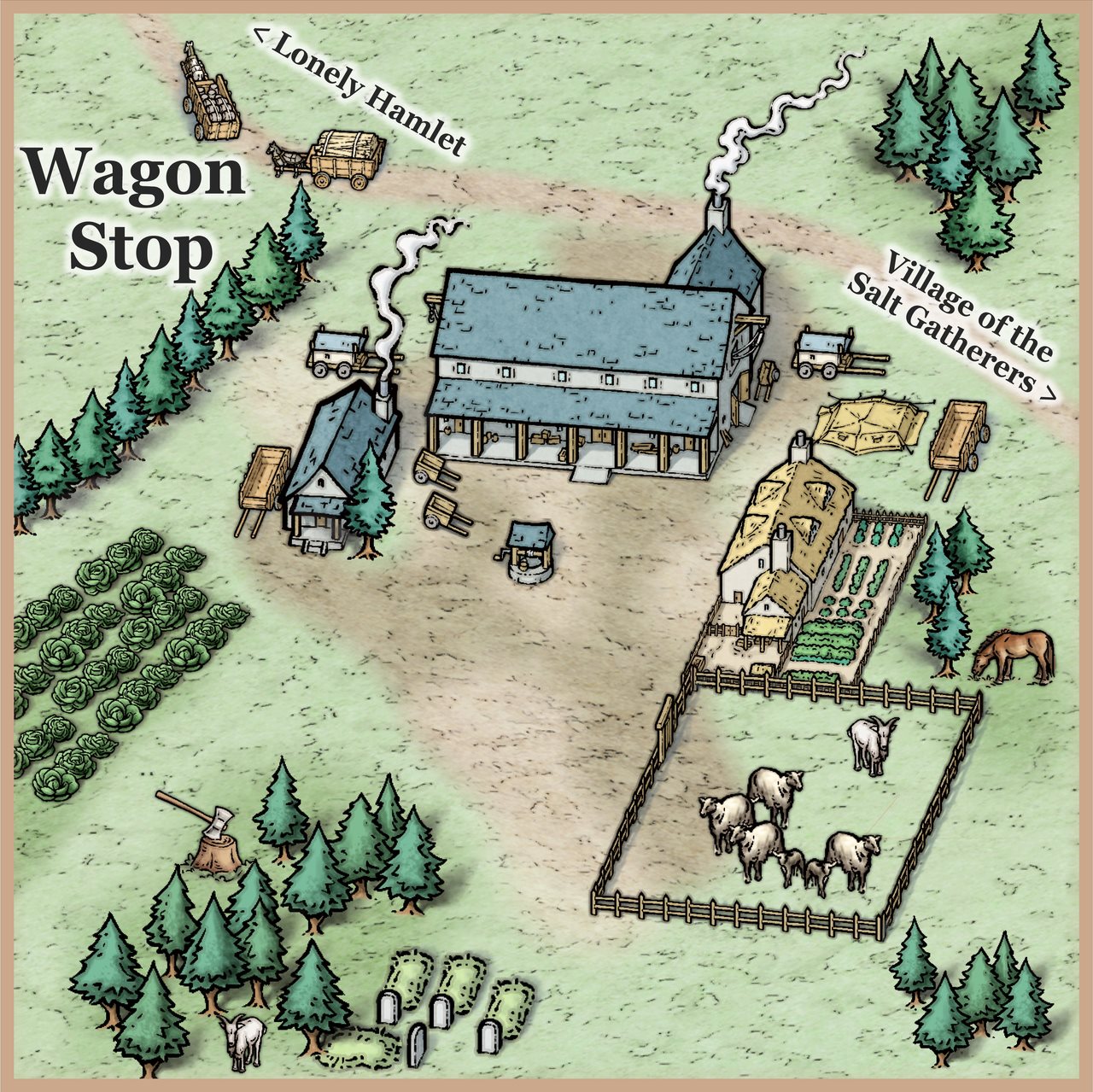 Nibirum Map: wagon stop by Ricko Hasche