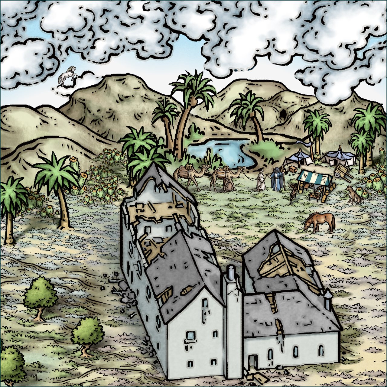 Nibirum Map: wild horse oasis by Ricko Hasche