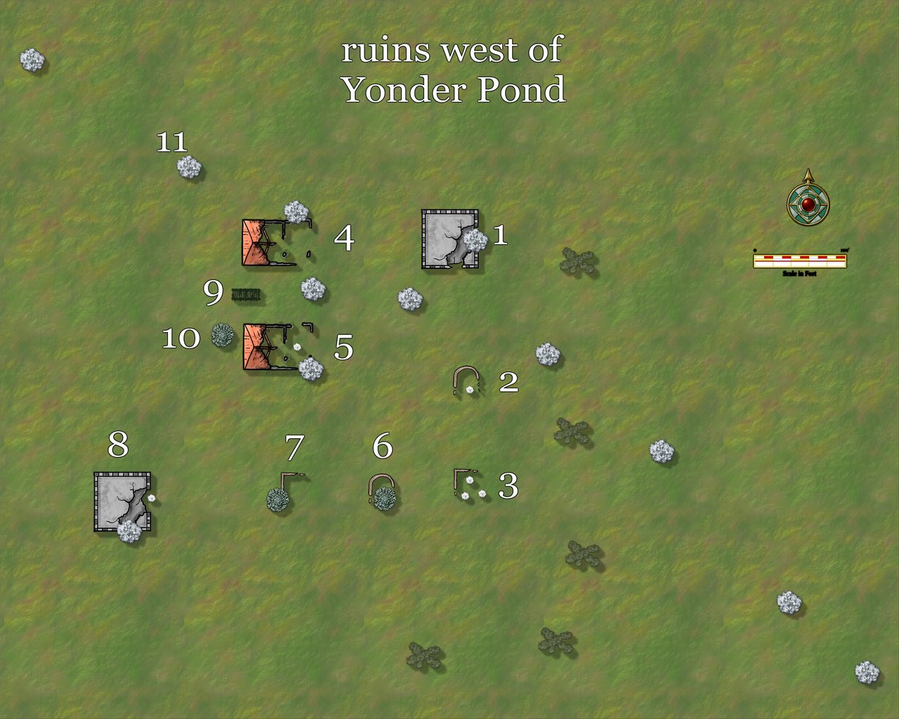 Nibirum Map: yonder spring ruins west by JimP