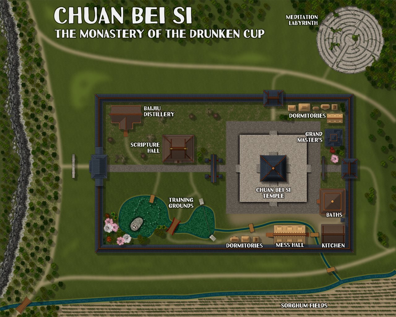 Nibirum Map: chuan bei si by Kevin Goebel (Royal Scribe)