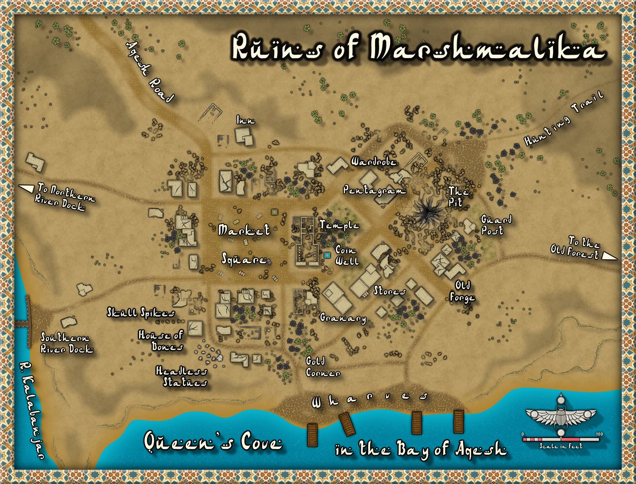 Nibirum Map: ruins of marshmalika by Wyvern