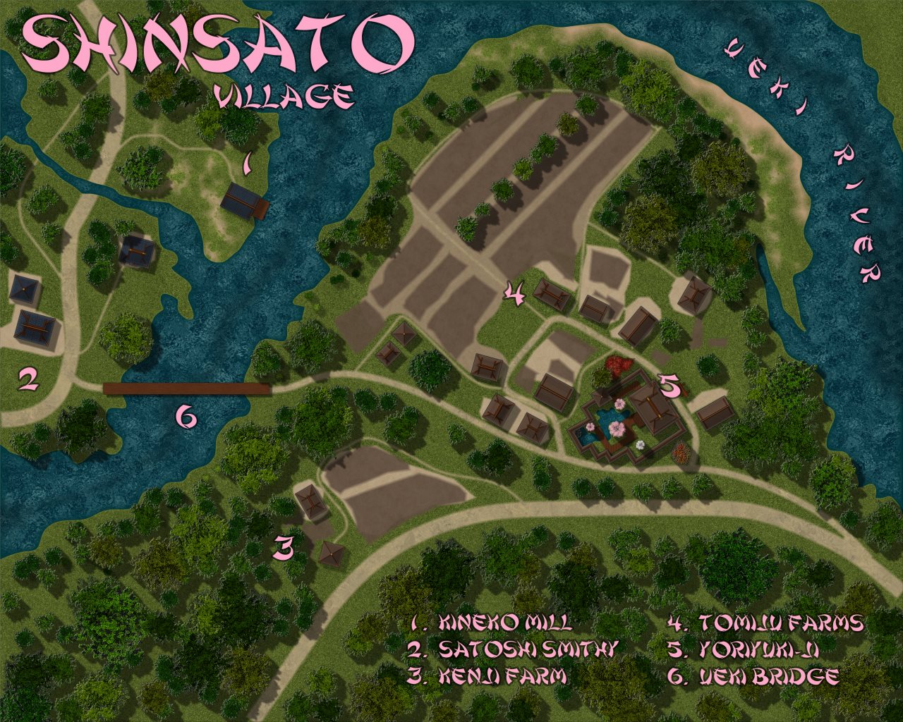 Nibirum Map: shinsato village by Lorelei