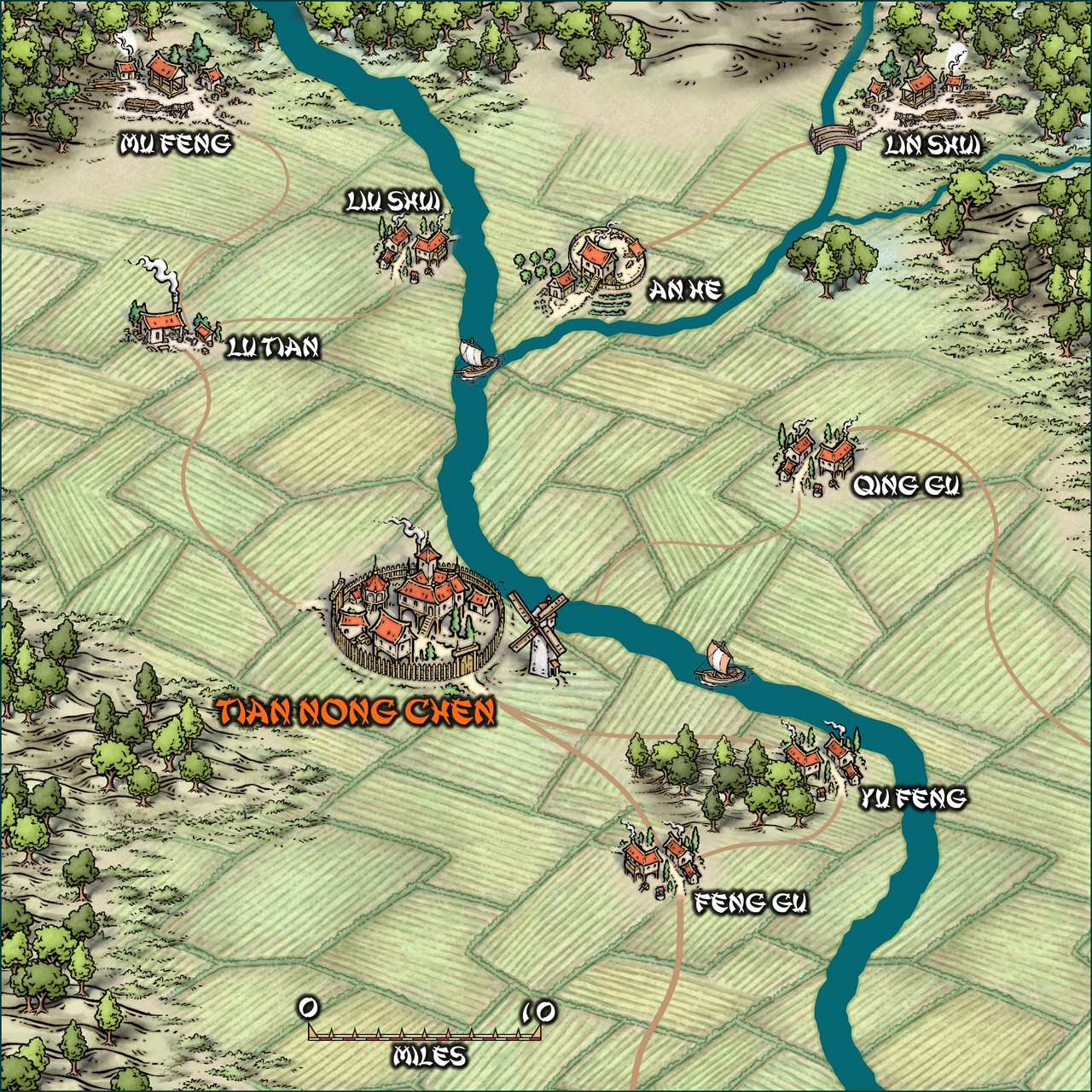 Nibirum Map: tiang nong chen surroundings by Ricko Hasche