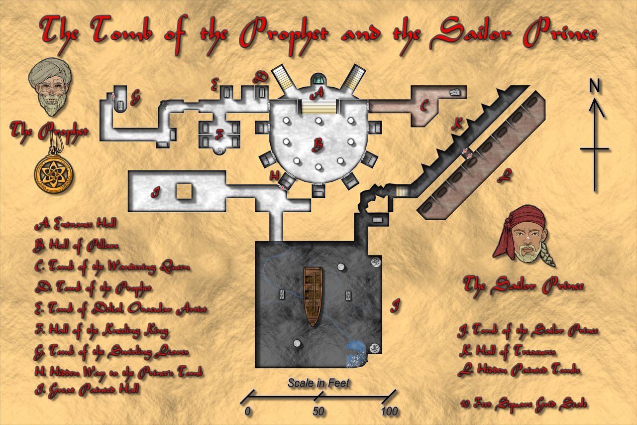 Nibirum Map: tomb of the prophet by Wyvern