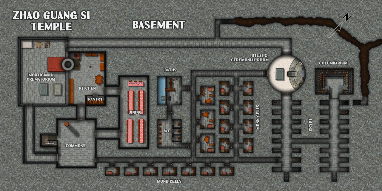 Nibirum Map: zhao guang si temple - basement by Kevin Goebel (Royal Scribe)