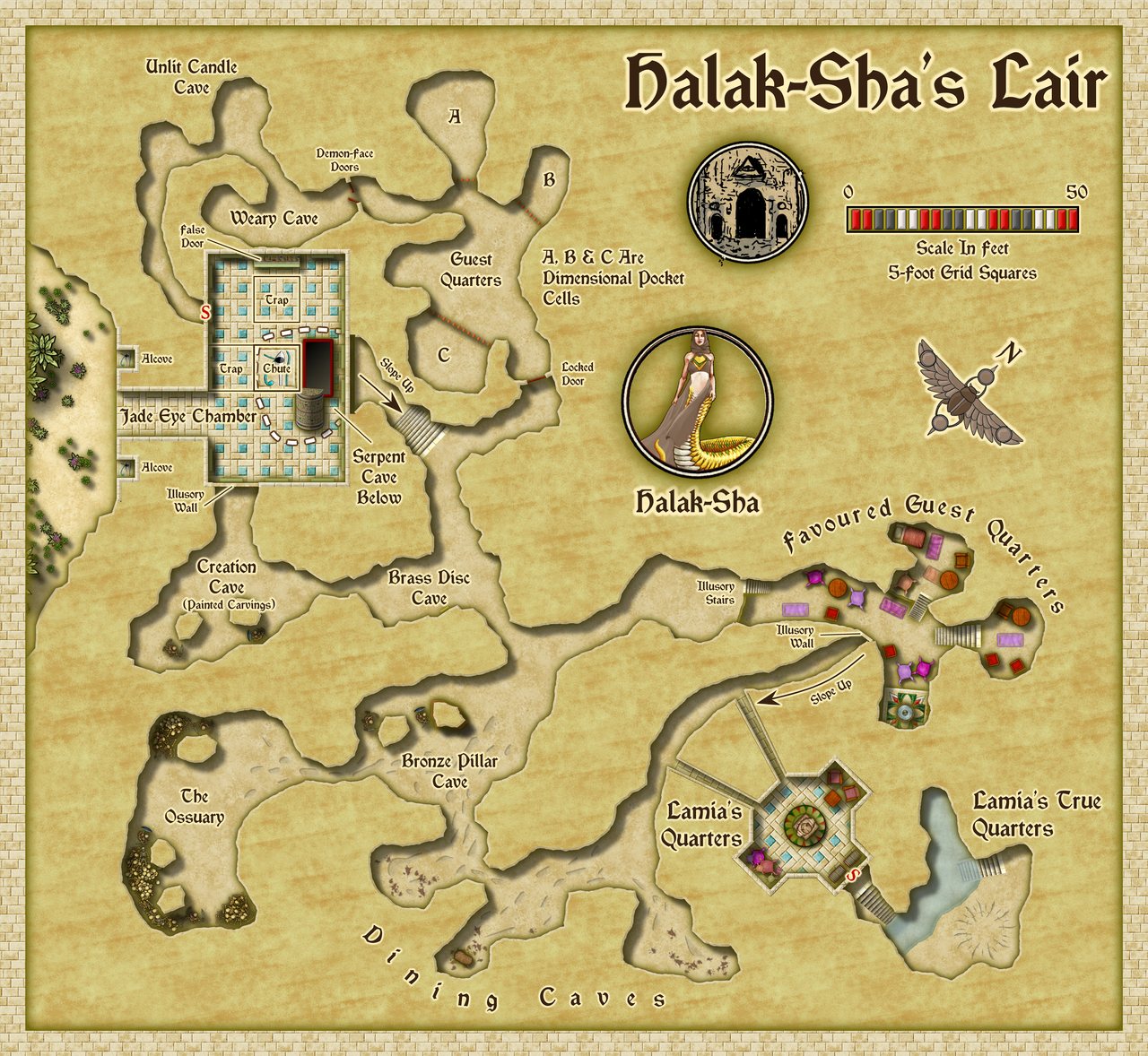 Nibirum Map: halak-shas lair by Wyvern