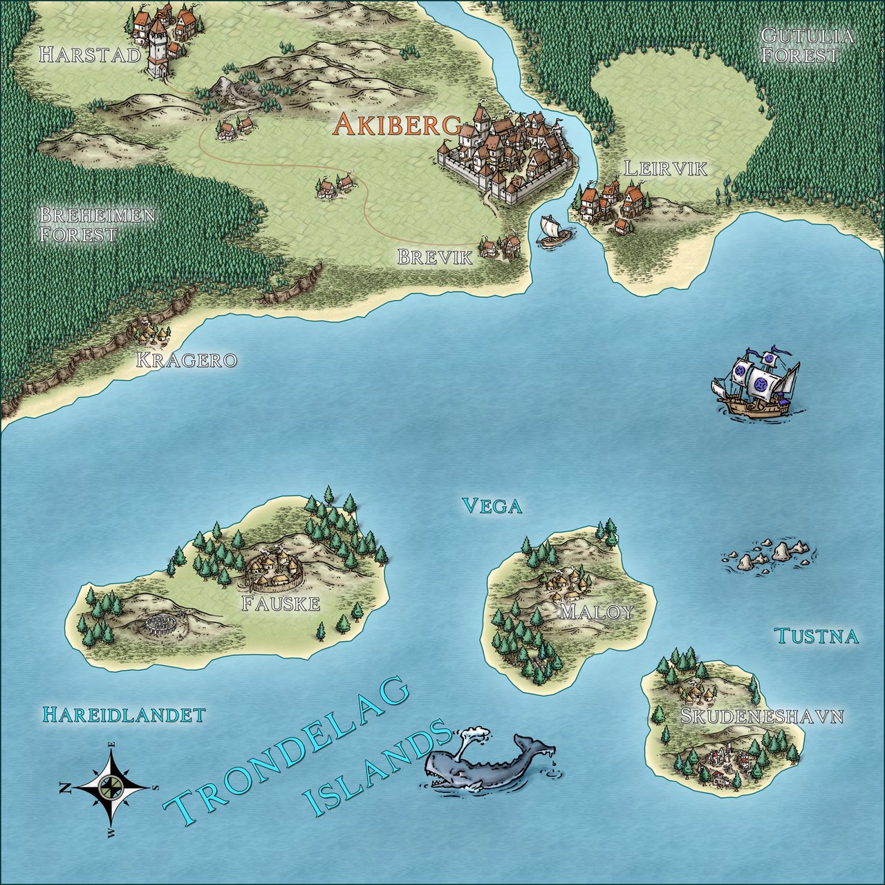 Nibirum Map: akiberg environs by Ricko Hasche