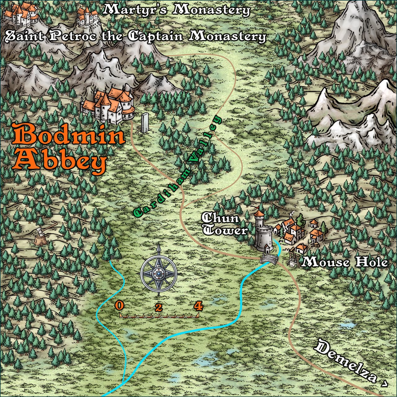 Nibirum Map: bodmin abbey by Ricko Hasche