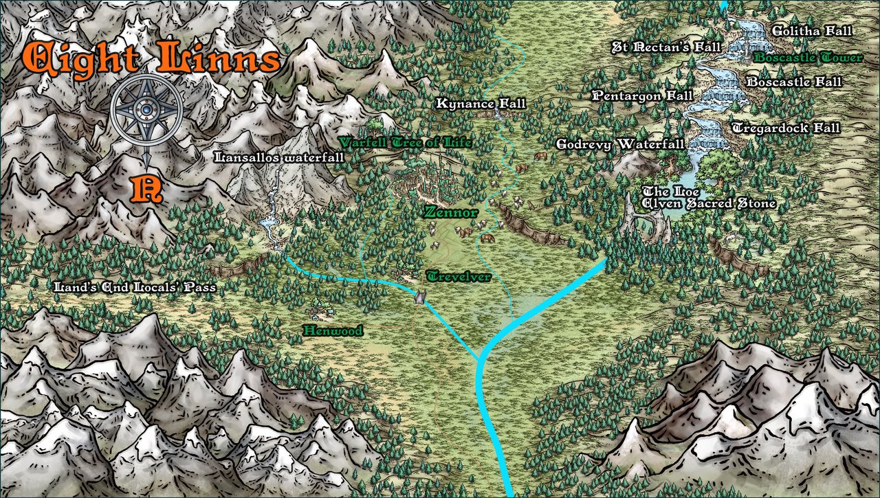 Nibirum Map: eight linns by Ricko Hasche