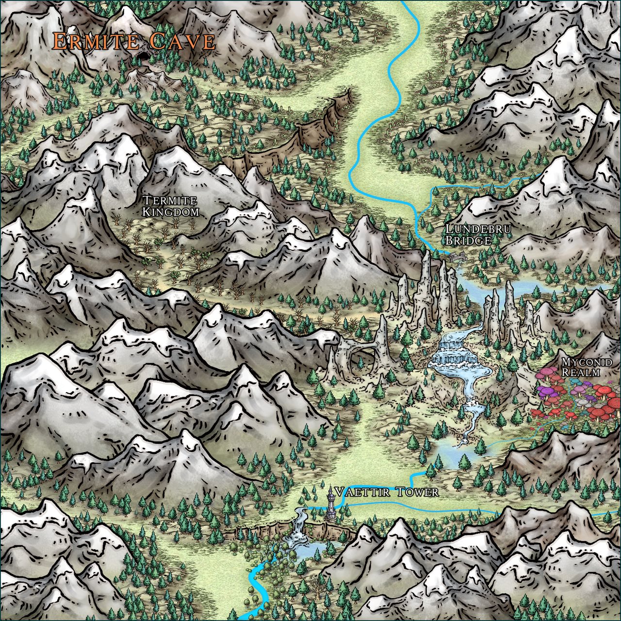Nibirum Map: ermite cave by Ricko Hasche