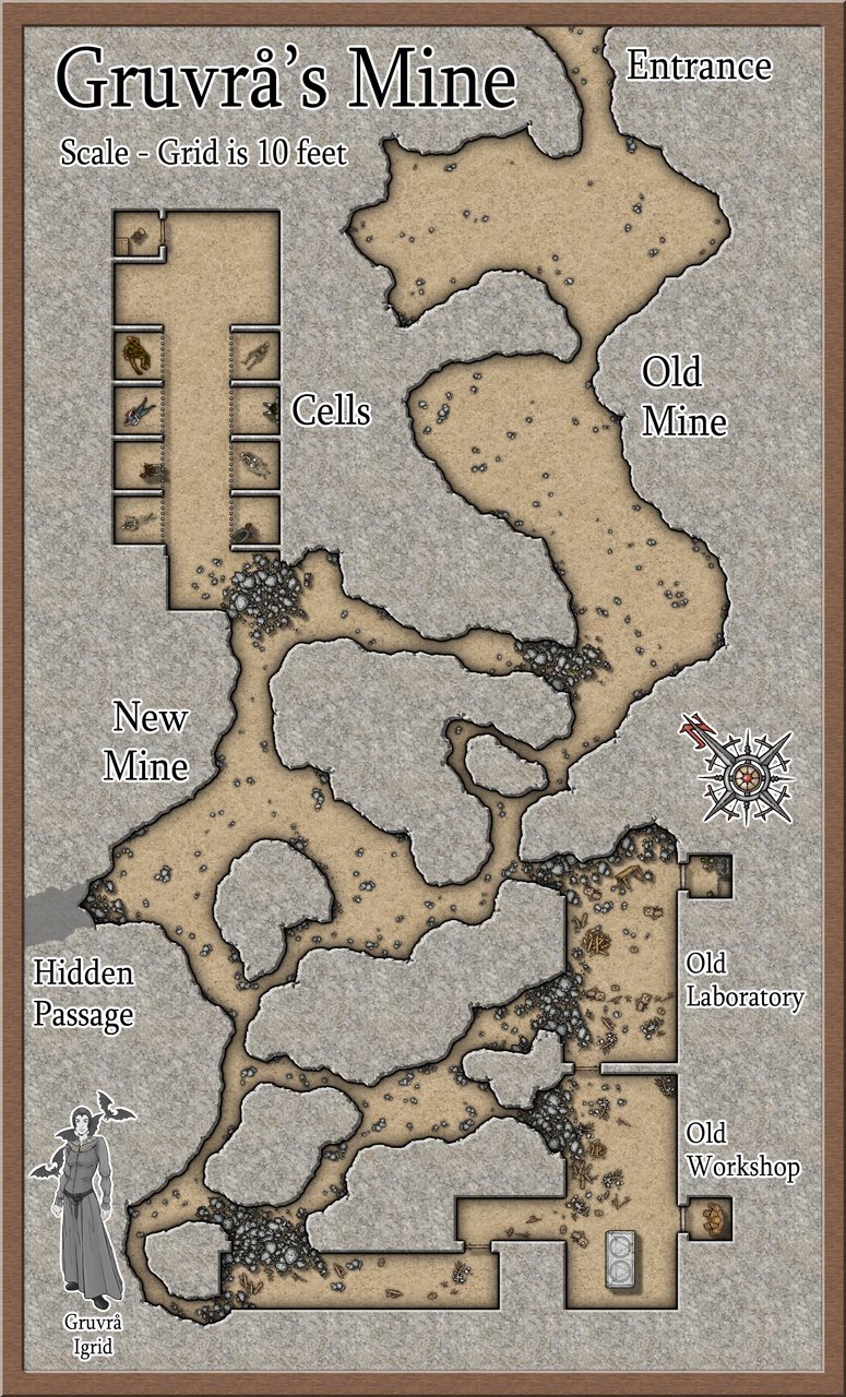 Nibirum Map: gruvrå's mine by Wyvern