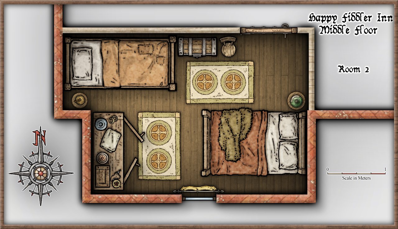 Nibirum Map: happy fiddler inn - level 2 - room 2 by Ricko Hasche