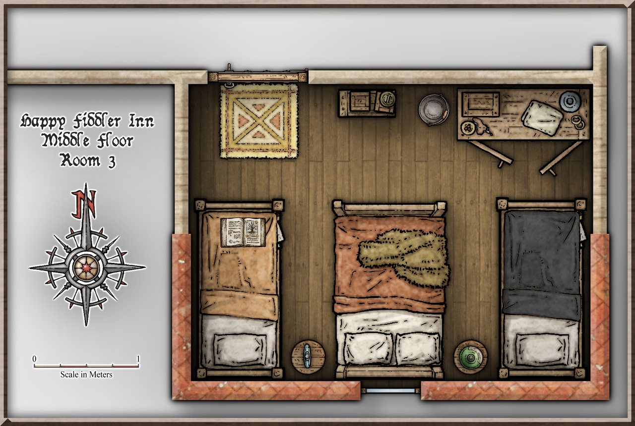 Nibirum Map: happy fiddler inn - level 2 - room 3 by Ricko Hasche