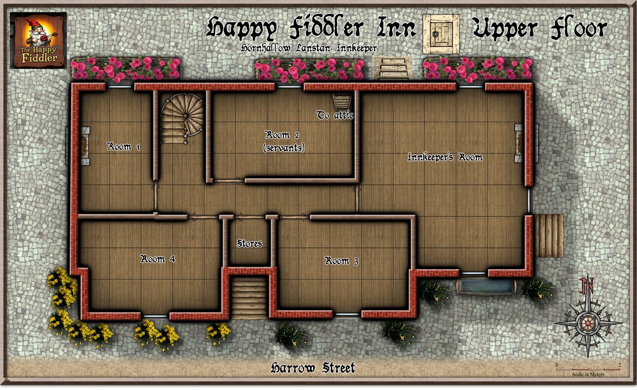 Nibirum Map: happy fiddler inn - level 3 by Quenten Walker