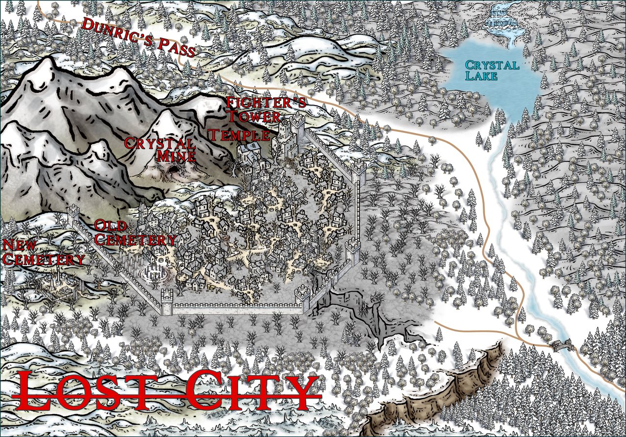 Nibirum Map: lost city by Ricko Hasche