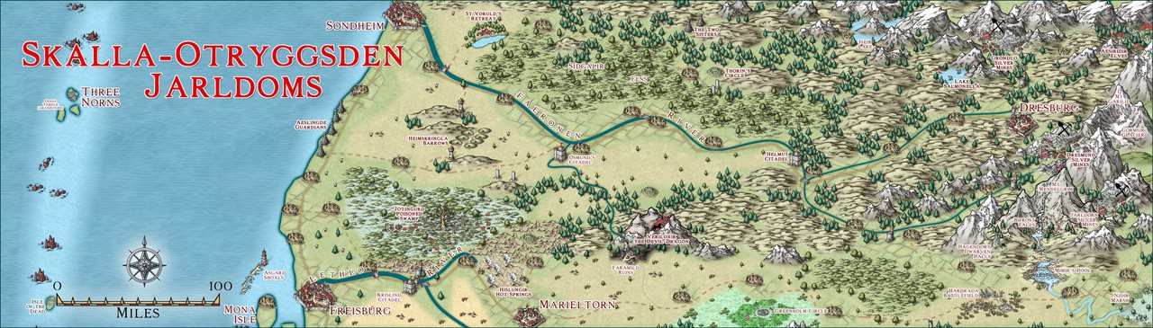 Nibirum Map: skalla-otryggysden by Quenten Walker
