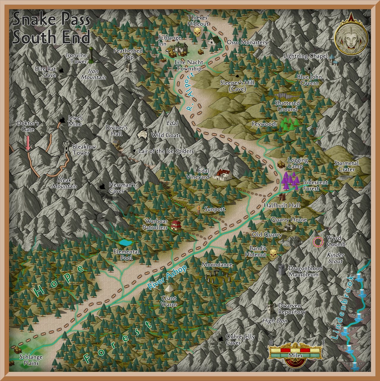 Nibirum Map: snake pass south end by Wyvern