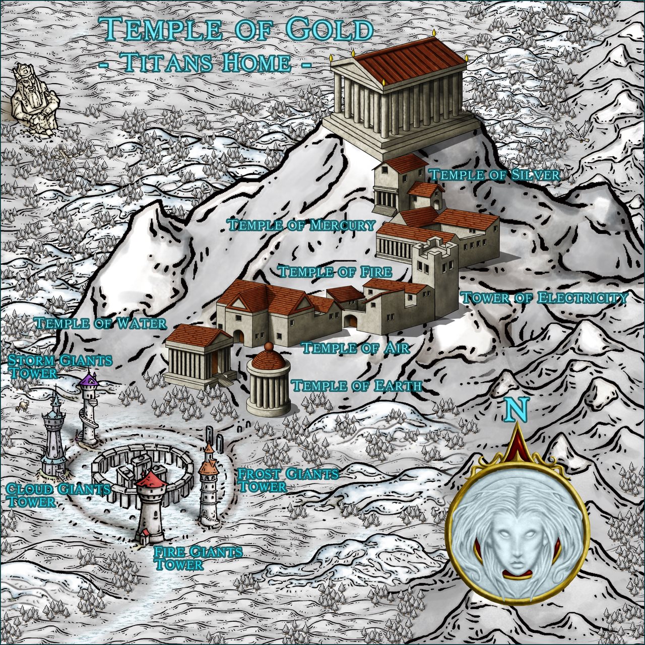 Nibirum Map: temple of gold by Ricko Hasche