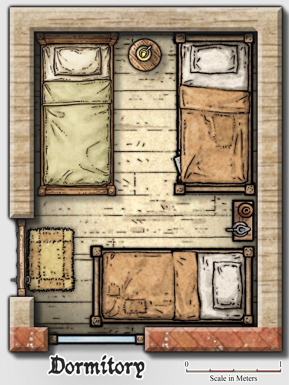 Nibirum Map: the frog tavern - dormitory by Ricko Hasche