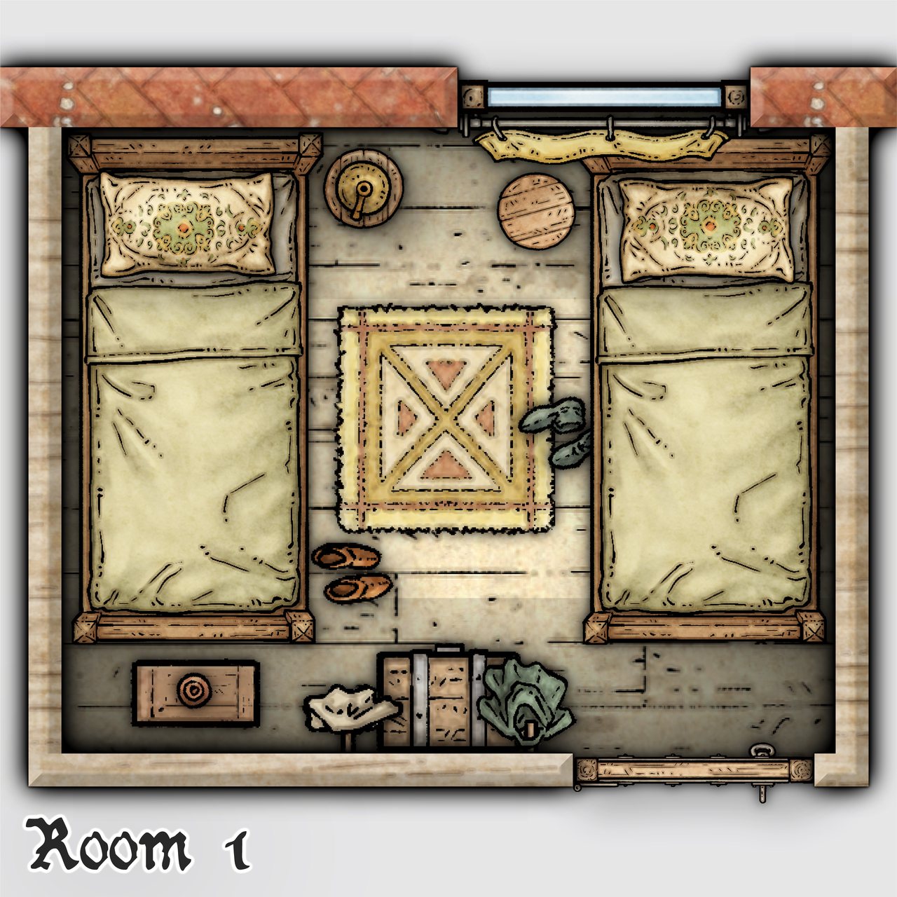 Nibirum Map: the frog tavern - room 1 by Ricko Hasche