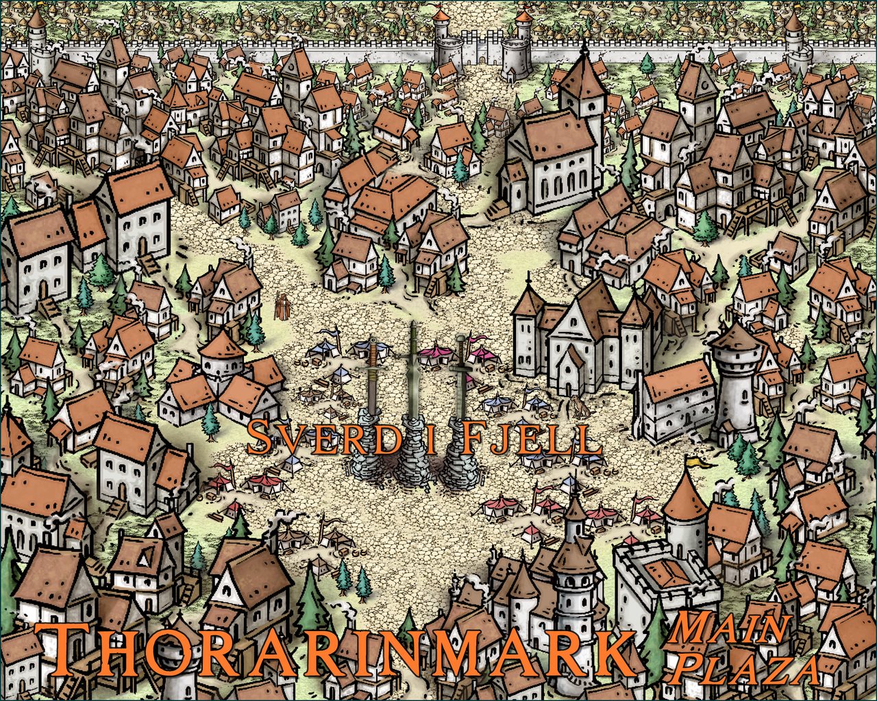 Nibirum Map: thorarinmark main plaza by Ricko Hasche